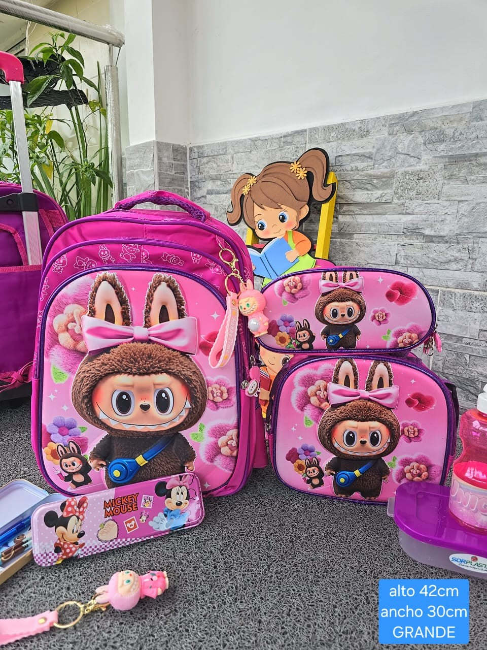 COMBO COLEGIO - morral, lonchera y cartuchera + OBSEQUIO!