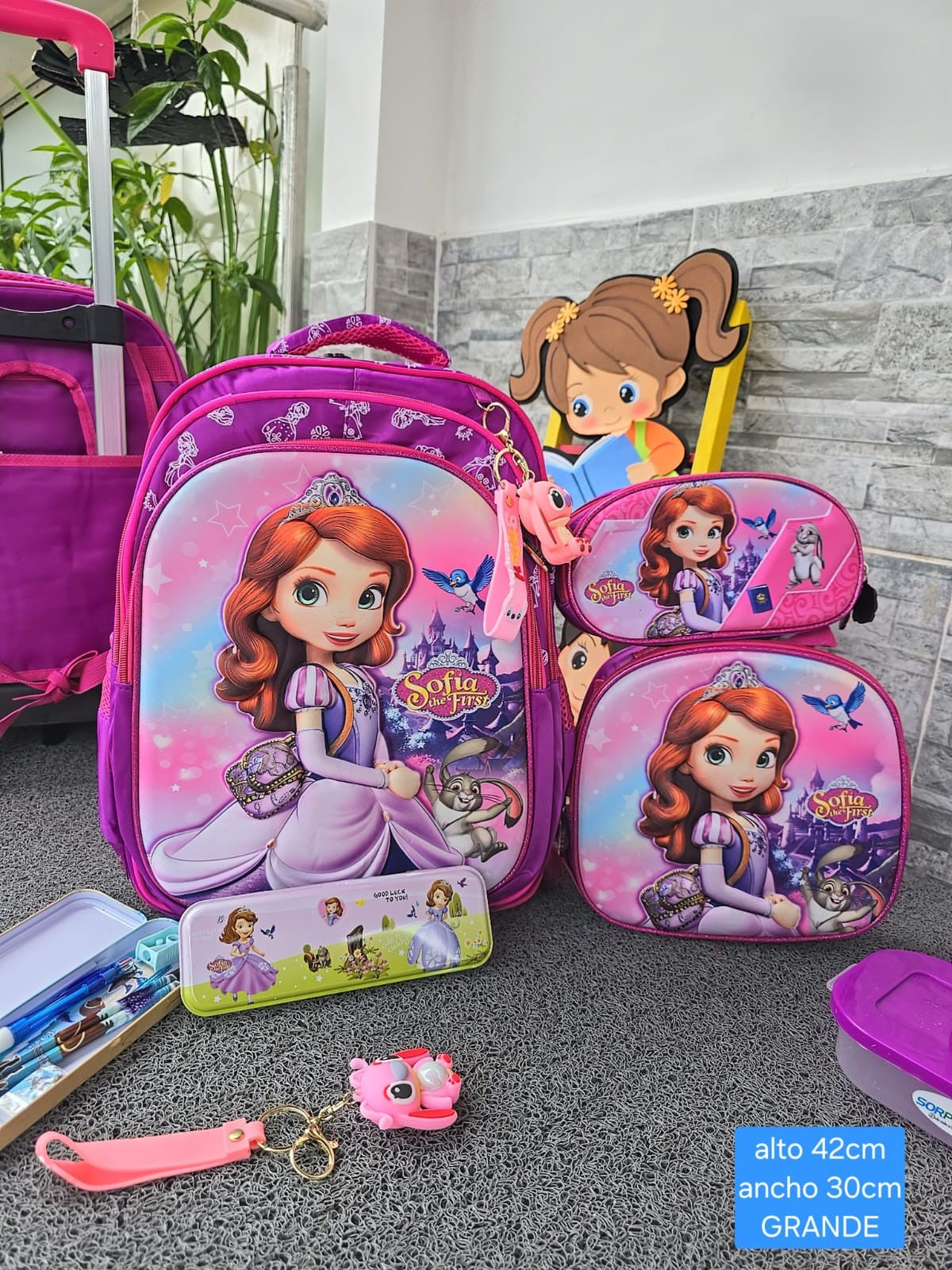 COMBO COLEGIO - morral, lonchera y cartuchera + OBSEQUIO!