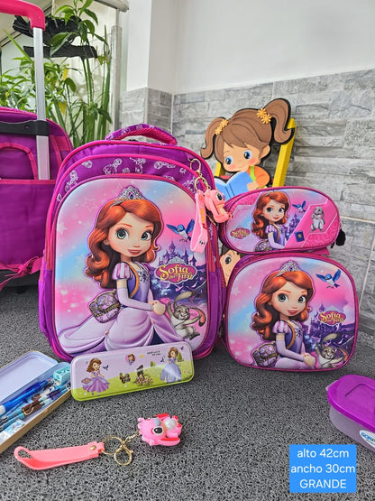 COMBO COLEGIO - morral, lonchera y cartuchera + OBSEQUIO!