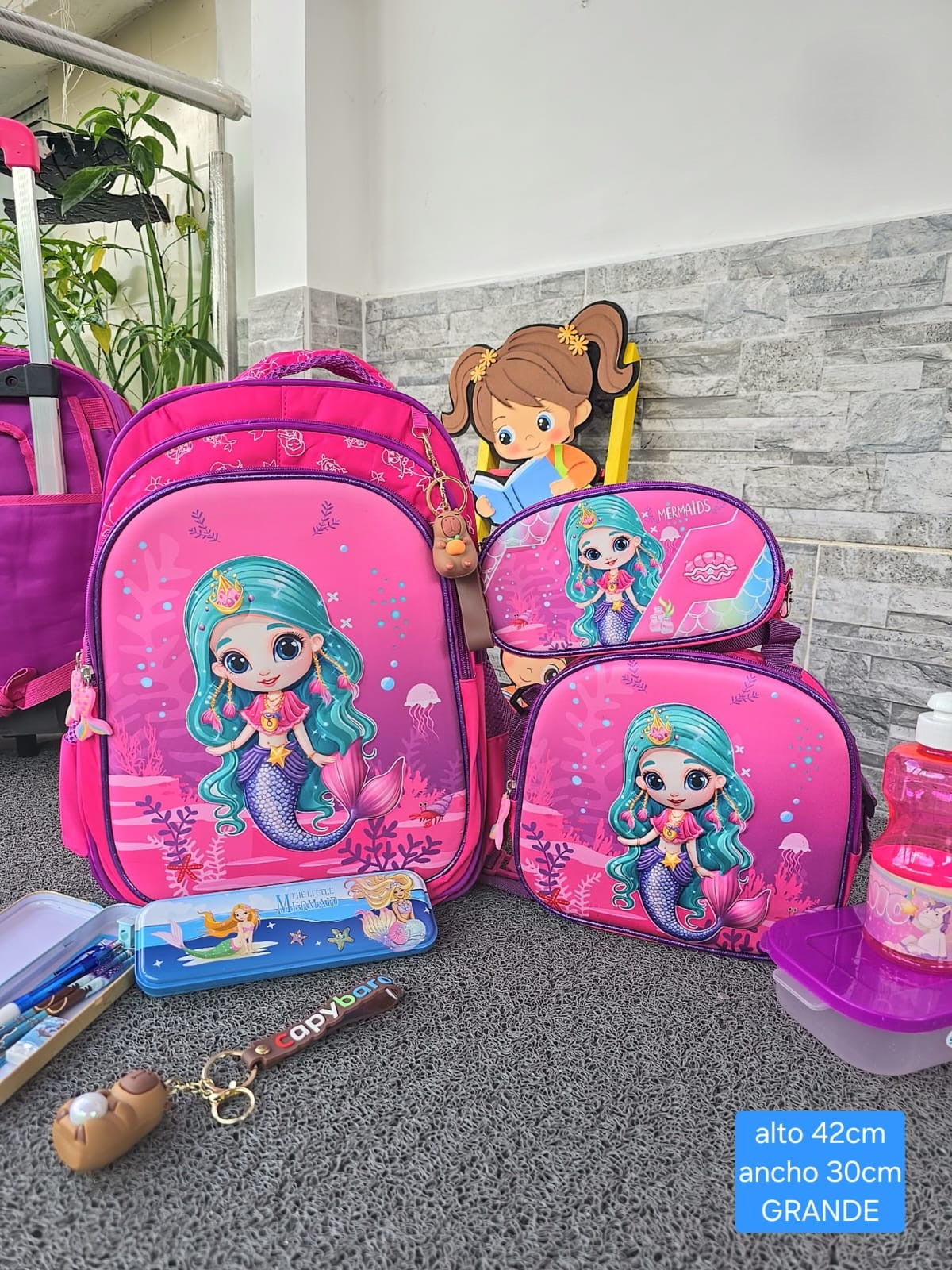 COMBO COLEGIO - morral, lonchera y cartuchera + OBSEQUIO!